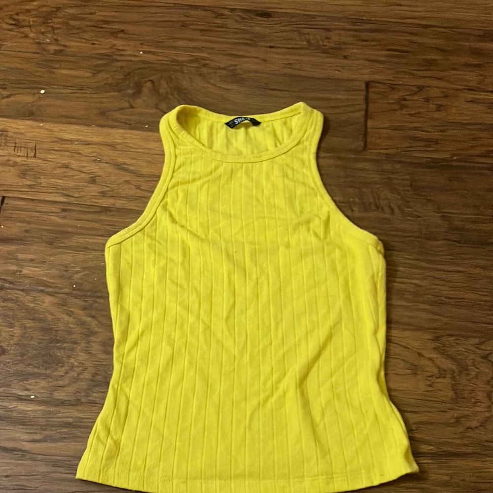 Yellow shein tank top